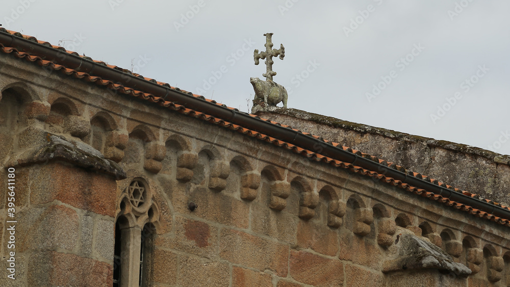 Obraz premium Iglesia de Santa María de Azougue, Betanzos, La Coruña, Galicia, España