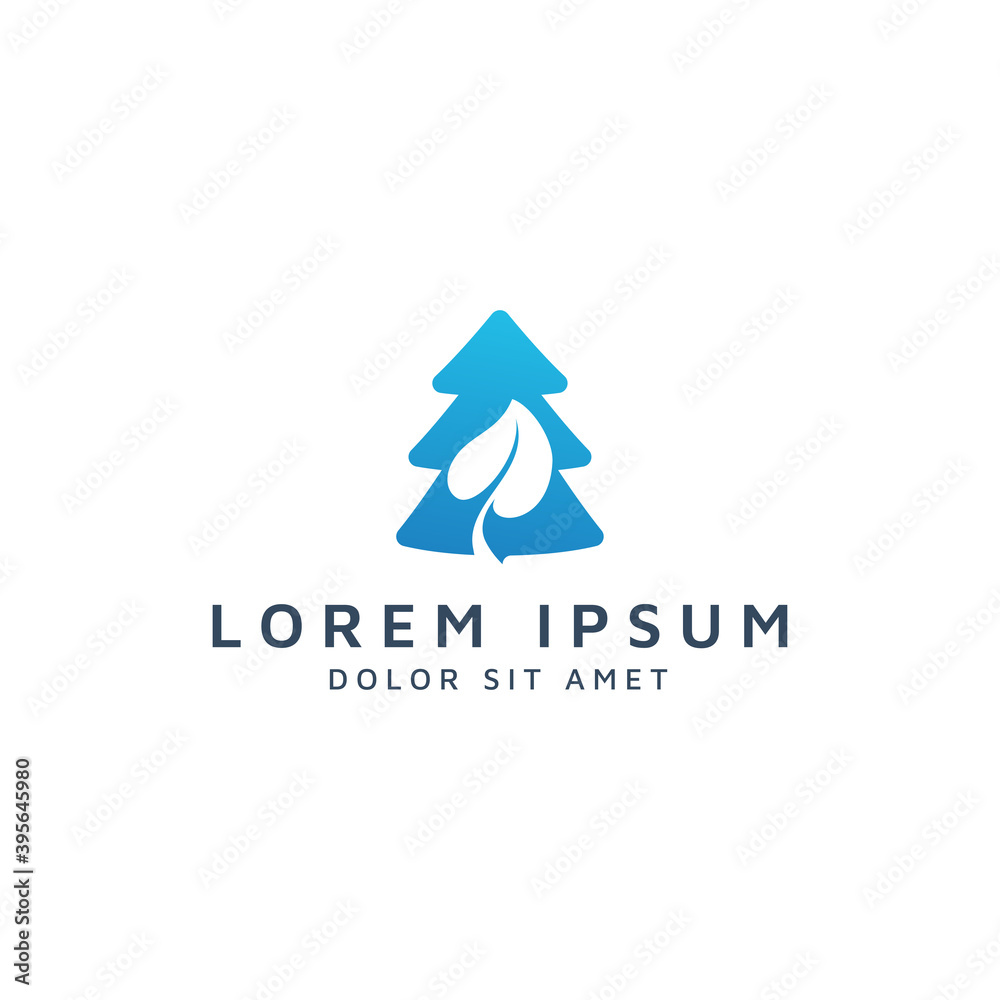 tree and leaf negative space logo design tree and leaf negative space logo design