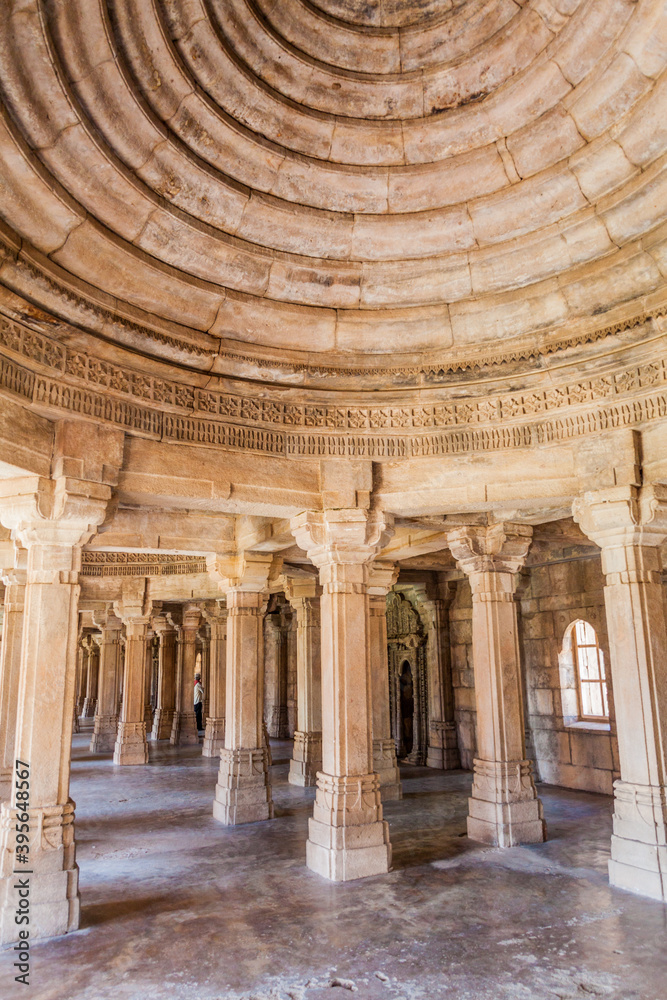 CHAMPANER, INDIA - FEBRUARY 8, 2017: Saher Ki Masjid mosque in Champaner historical city, Gujarat state, India