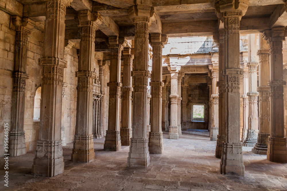 Kevda Masjid mosque in Champaner historical city, Gujarat state, India