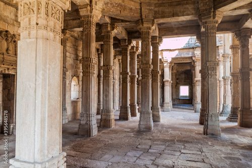 CHAMPANER, INDIA - FEBRUARY 8, 2017: Kevda Masjid mosque in Champaner historical city, Gujarat state, India photo