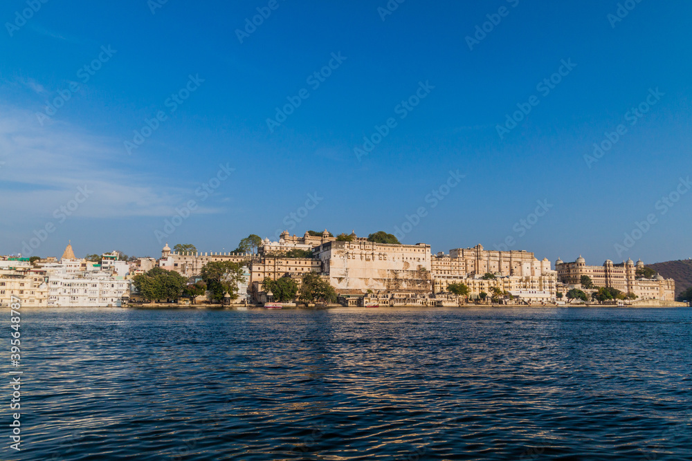 City palace in Udaipur, Rajasthan state, India