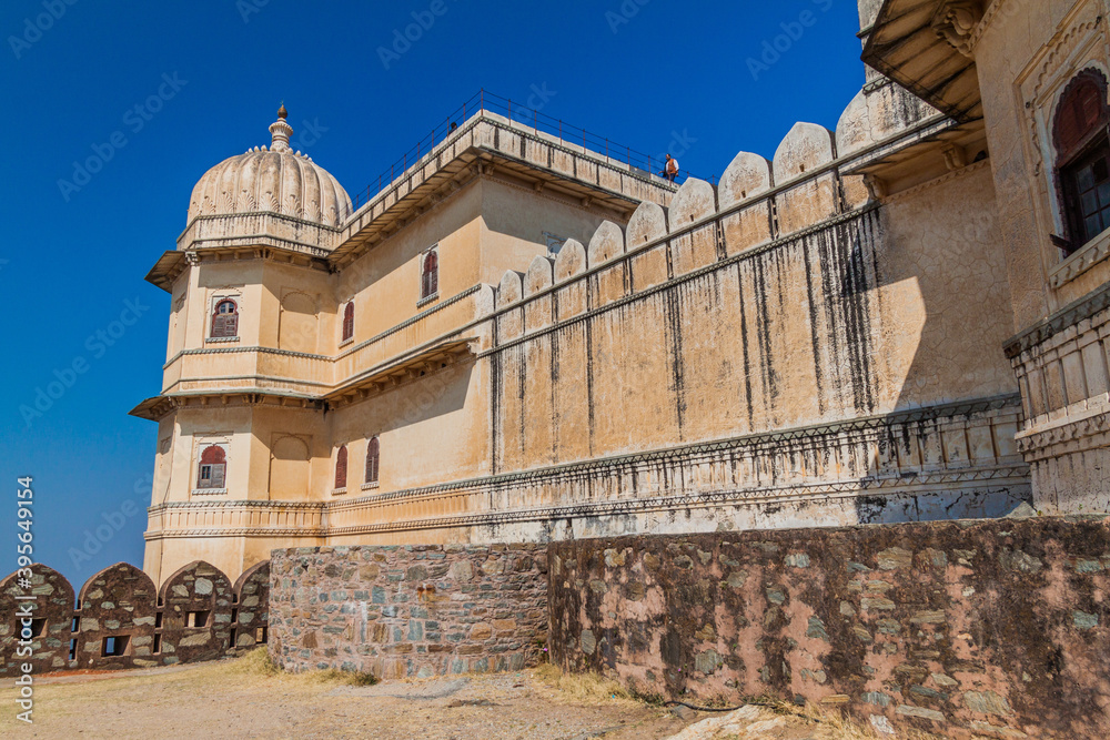 Badal Mahal palace at Kumbhalgarh fortress, Rajasthan state, India