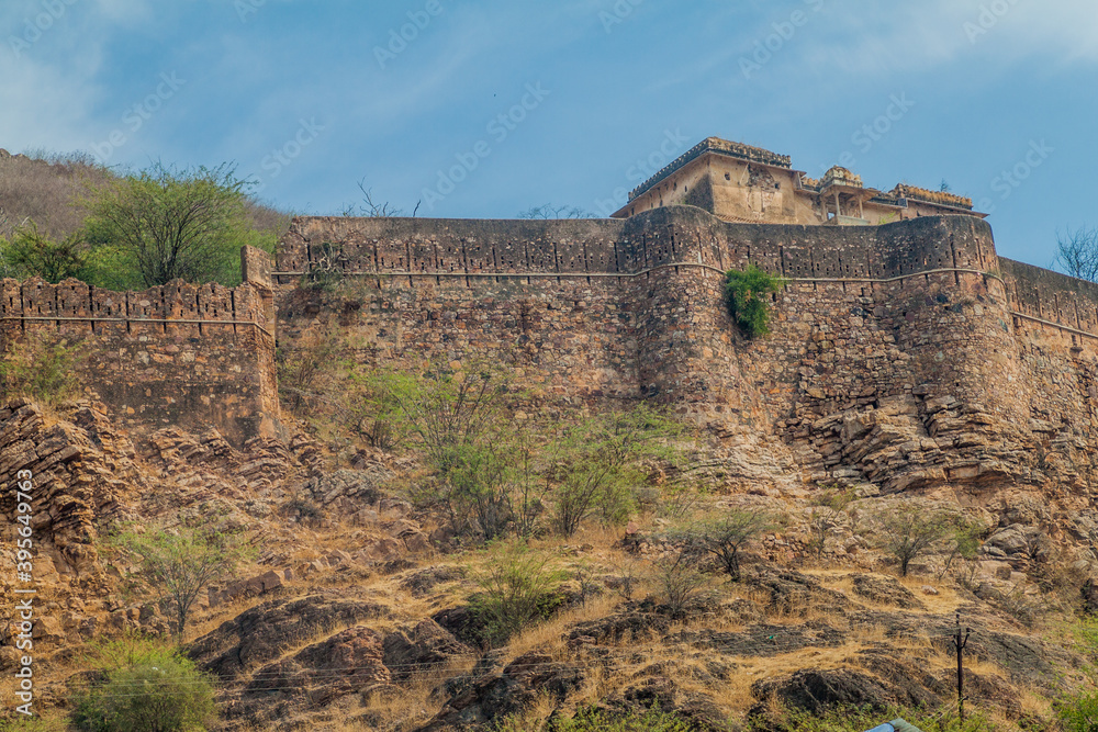 Fortification walls of Bundi, Rajasthan state, India