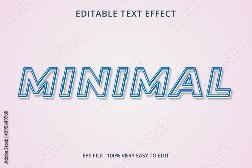Minimal Text effect for cool futuristic effect Premium template