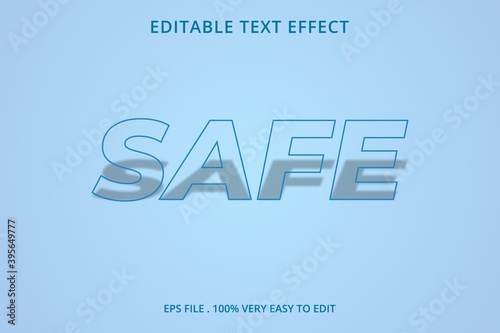 Text effect for cool futuristic effect Premium template