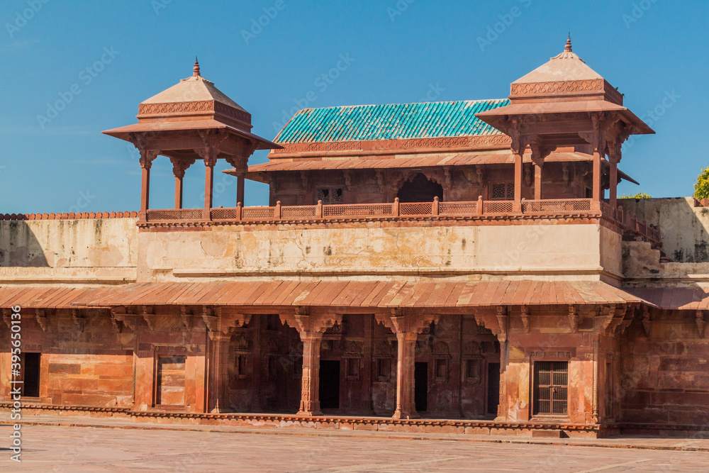 Jodha Bai's Palace in the ancient city Fatehpur Sikri, Uttar Pradesh state, India