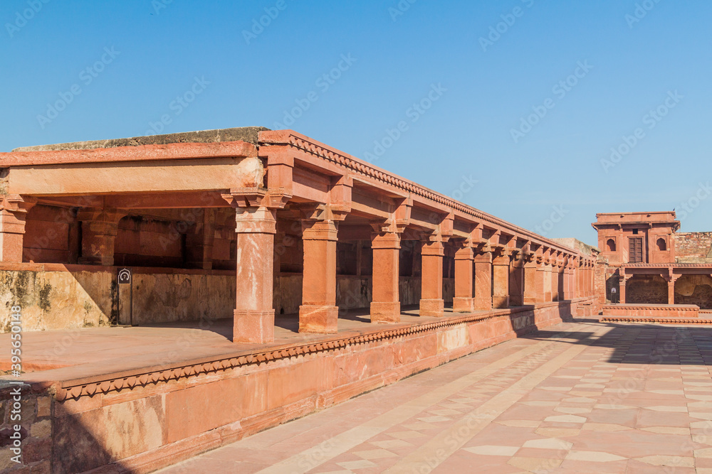 Archway in the ancient city Fatehpur Sikri, Uttar Pradesh state, India