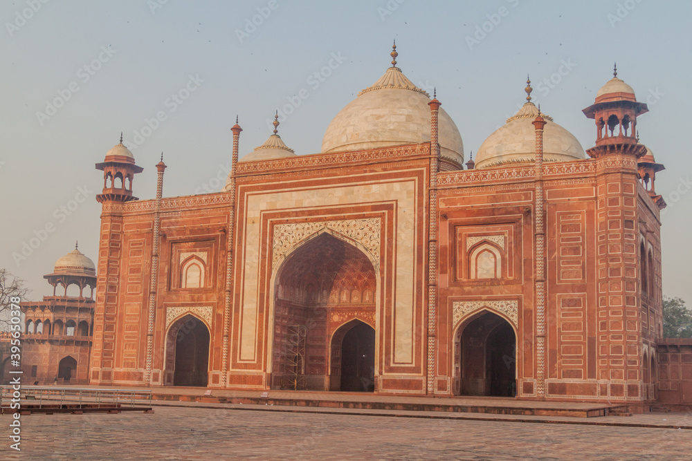 Mihman Khana building at Taj Mahal complex in Agra, India