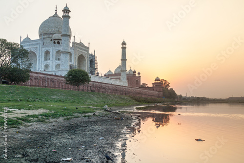 Taj Mahal in Agra during sunset  India