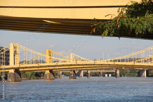 Tied-arch bridge in Fort Pitt  Pittsburgh  Pennsylvania