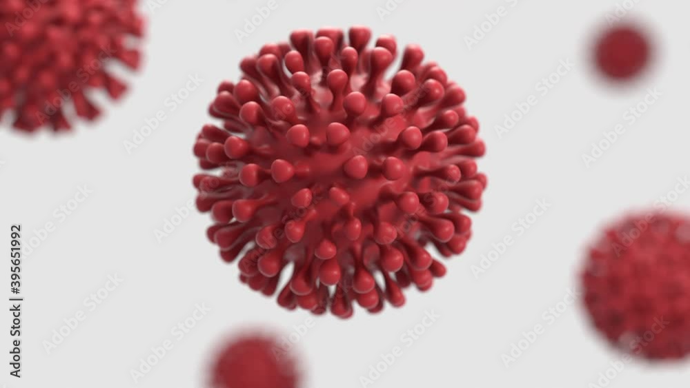 Generic virus floating in 3D space. Generic virus floating in 3D space.