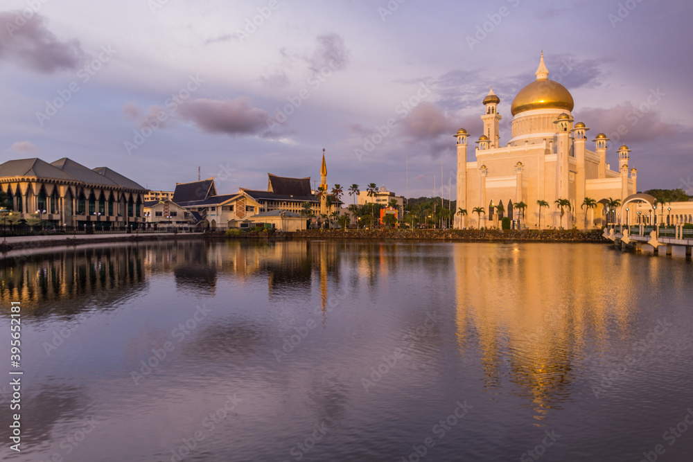 Department of Mosque Affairs, Department of Syariah (Religious) Affairs and Omar Ali Saifuddien Mosque in Bandar Seri Begawan, capital of Brunei
