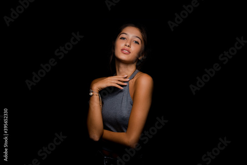 Studio fashion portrait