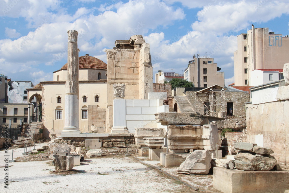 Roman Agora in Athens, Greece.