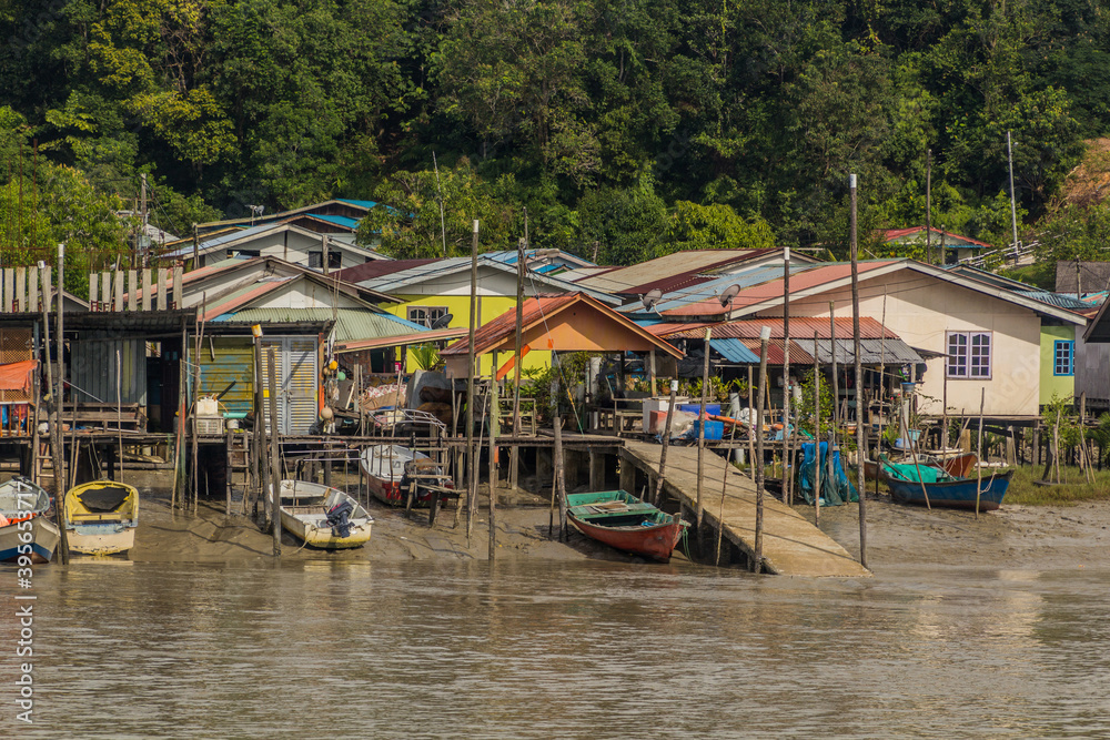 Stilt houses of Bako village, Sarawak, Malaysia Stilt houses of Bako village, Sarawak, Malaysia