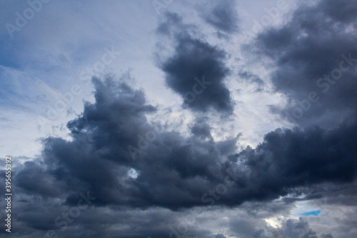 Dark clouds on the sky