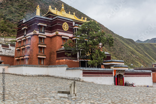 Labrang Monastery in Xiahe town, Gansu province, China photo