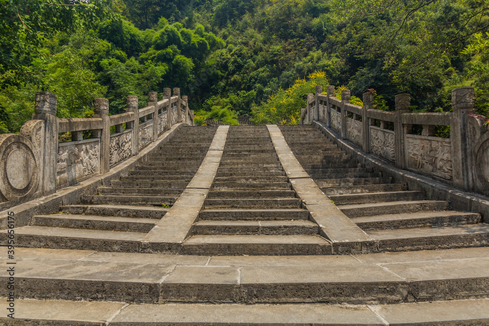 Old stone bridge near Dehang Miao village, Hunan province, China