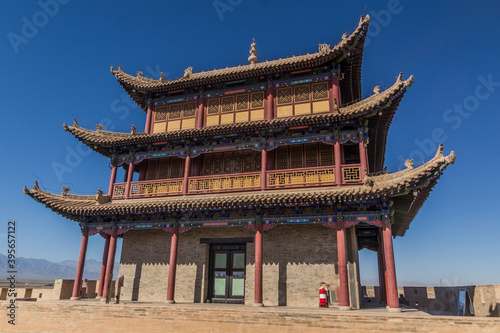 Tower of Jiayuguan Fort, Gansu Province, China photo