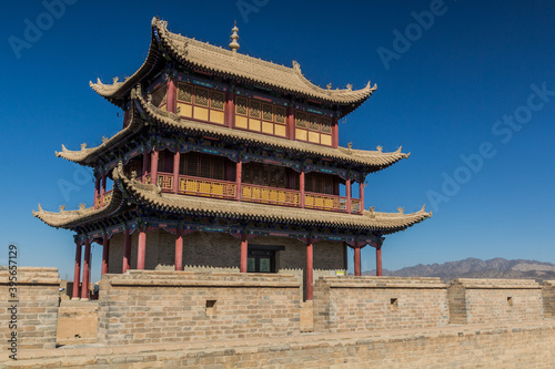 Tower of Jiayuguan Fort, Gansu Province, China