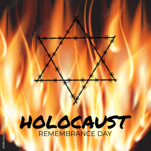 International holocaust remembrance day background. Vector Illustration