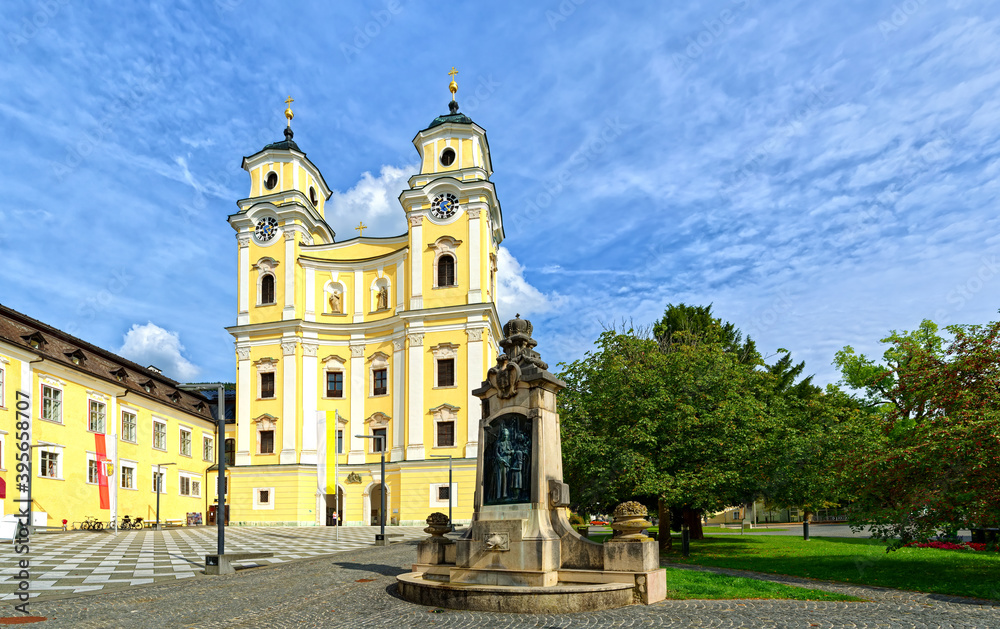The Basilika St. Michael at Mondsee, Salzkammergut, Upper Austria
