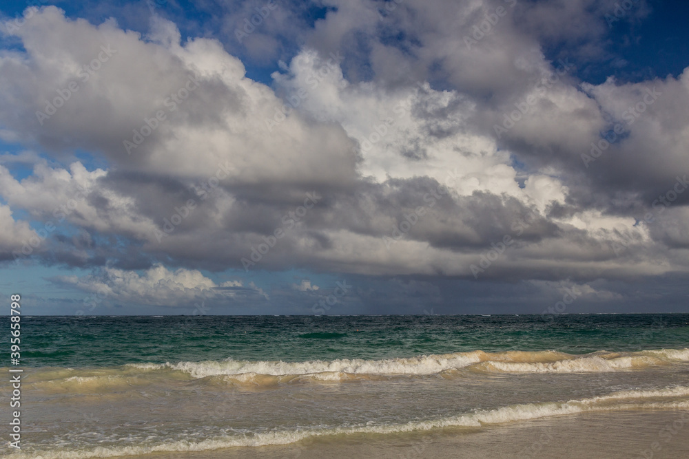 Clouds at Bavaro beach, Dominican Republic