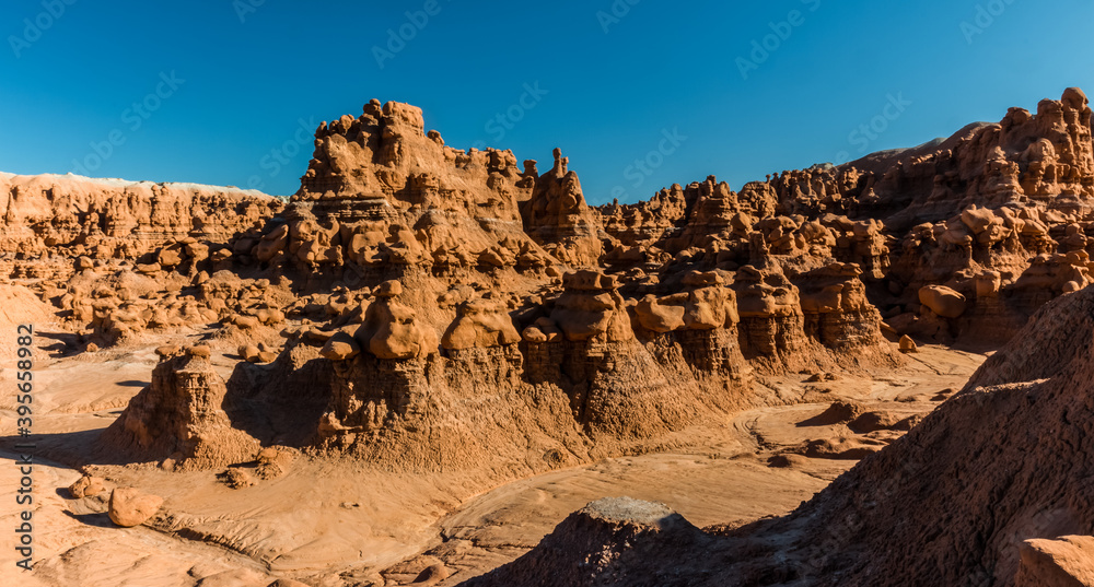 Strange Shaped Eroded Sandstone Hoodoos, Goblin Valley State Park, Utah, USA Strange Shaped Eroded Sandstone Hoodoos, Goblin Valley State Park, Utah, USA