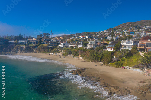 LAGUNA BEACH, CALIFORNIA, UNITED STATES - Nov 17, 2020: Shaws Cove semi-private beach photo