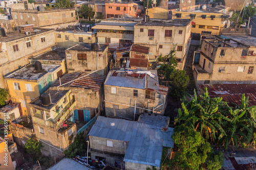 Aerial view of northern Santo Domingo, capital of Dominican Republic