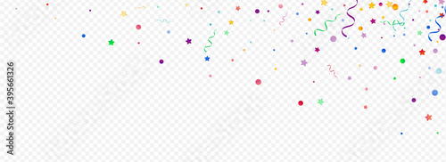 Multi colored Ribbon Isolated Vector Panoramic 