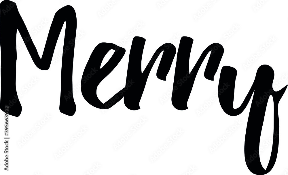 Hand drawn lettering, Christmas theme. Vector illustration, paint with brush. Isolated phrase on white background. Hand drawn lettering, Christmas theme. Vector illustration, paint with brush. Isolated phrase on white background.