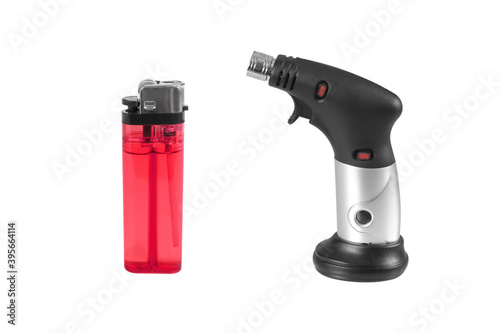 Lighters isolated on white background with clipping path included