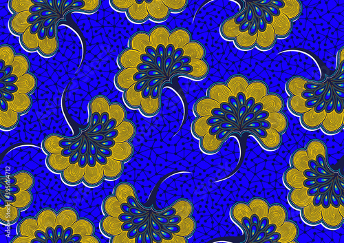 african seamless pattern, picture art and abstract background.