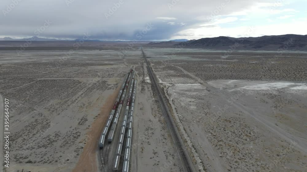 abandoned trains in bare desert abandoned trains in bare desert