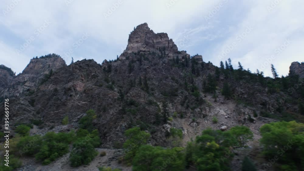 Driving near mountains in Colorado Driving near mountains in Colorado