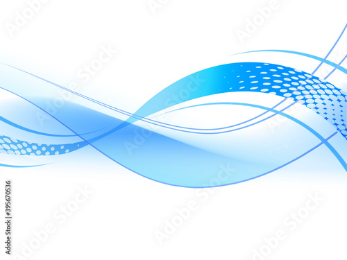 ウェーブ　波形　波　動的　幾何学的　抽象模様　フレーム