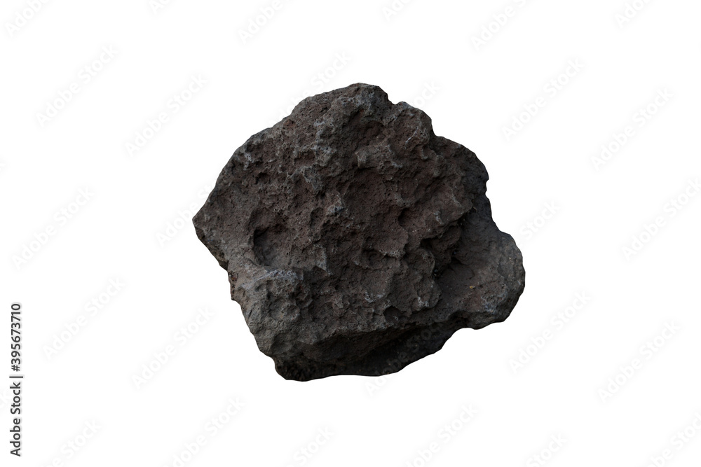 raw of Basalt rock isolated on white background. raw of Basalt rock isolated on white background.