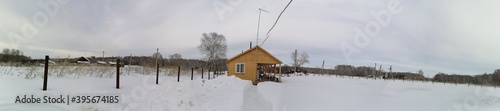  winter in the village