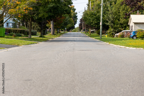 street in the suburbs