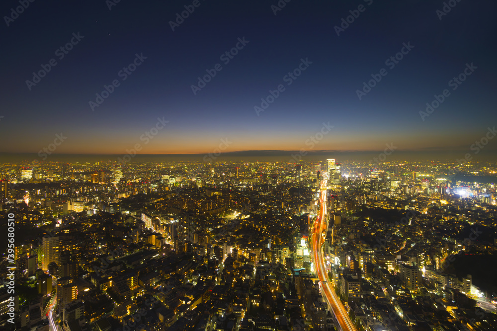 東京　夜景　渋谷　2020年11月
