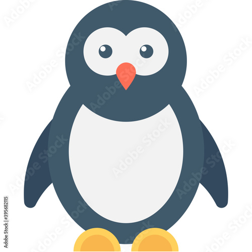 
Penguin Flat Vector Icon
