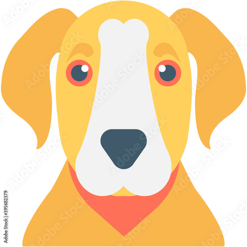 
Dog Flat Vector Icon
