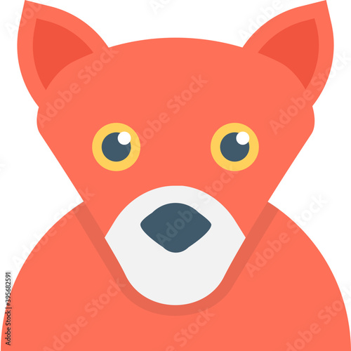 
Dog Flat Vector Icon
