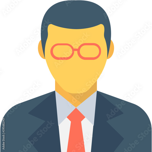 
Businessman Flat Vector Icon
