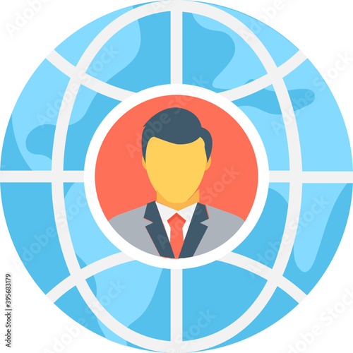 
Multinational Flat Vector Icon
