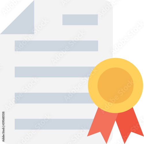 
Document Flat Vector Icon 
