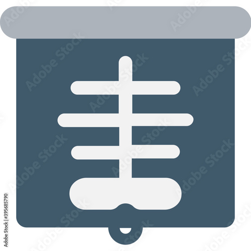 
X Ray Flat Vector Icon

