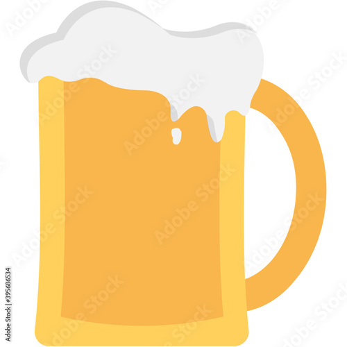 
Icon of beer mug, party celebration concept vector.
